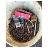 Nail Assortment , partial 5 gallon bucket