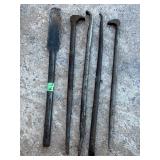 Pry Bar Assortment, 5-count lot 15'-17.5' long