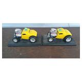 Matching pair of muscle machine diecast model cars