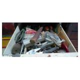 Drawer of assorted tools and hardware