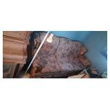 Vintage couch floral pattern 78' long