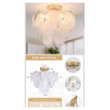Flush Mount Ceiling Light Chandelier 4 light