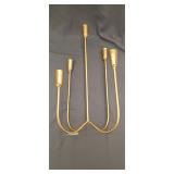 5 Candle Cast Iron Metal Candelabra,