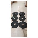 6 rubber pylon bases by cortina