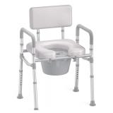 HOMLAND Bedside Commode with Padded Seat