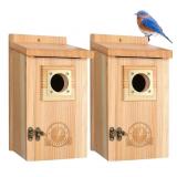 Sisterbird 2 Pack Cedar Bird Houses
