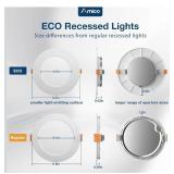 Amico 24 pack 6' slim panel led recessed lights