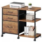 Maihail 3 Drawer File Cabinet Printer Stand