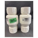 2 -  PVC Check Valves 1-1/2ï¿½ flow