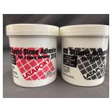 2 - Stone & rapid stone adhesive 0.5 qt