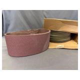2-Grit sanding pads, roll of sanding belts 4ï¿½ wide