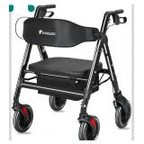 Flying joy extra wide rollator walker black,