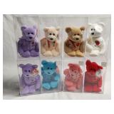 Beanie Baby Lot (8) with Individual Cases