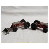 (2) Metal Tootsie Tractors