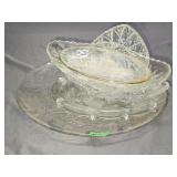 (7) Pc. Clear Glass Plate & Dish Lot