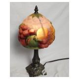 Working Reverse Painted Table Lamp 17'h
