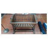 Vintage wooden baby cradle 19' x 36' x 26'