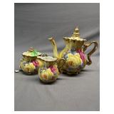Hand painted Nippon floral teapot