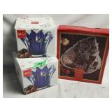 (3) Piece Glass Lot Mikasa & Gorham