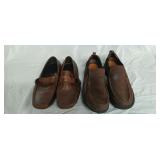 Two pairs of mens loafers size 9.5 dockers, and