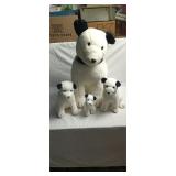 Vintage RCA victor plush dogs, nipper and chipper