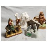 (4) Biblical Ceramic Figurines