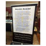 Never Again! Banner with Carrying Case