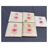 5 - Copenhagen Porcelain B&G decorative plates