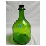 Clear Green Glass Jug 11.5in Tall