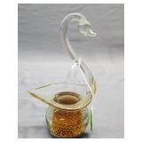 Swan Crystal Paper Weight 7.5ï¿½ tall