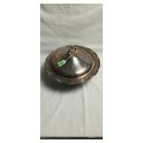 Vintage Pilgrim silver plate covered serving dish