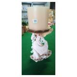 Angel candle holder and candle 17' tall