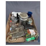 Souvenir crumb tray & scraper, matches