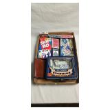 Playing cards, dominoes, skipbo games
