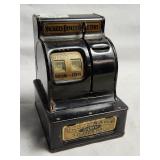 Antique Uncle Sams Metal Cash Reg. Bank 6.5' tall