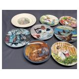 8 - Decorative plates, Wedgewood, B&G plates