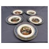 5 - 1776 Bicentennial decorative plates 10-3/8ï¿½