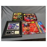 5 - NASCAR clock, 2006 calendar, license plate