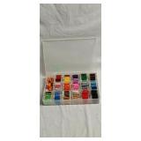 Organizer with crossstitch thread