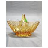 Fenton Amber Dish