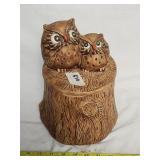 Vintage Owl Cookie Jar 10.5'h