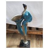 Austin Prod. Woman in Blue Statue 19in Tall