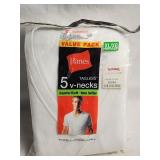 NEW Hanes (5) Vneck Tees. XL