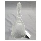 Fenton Glass Bell Religious Theme. 7in tall
