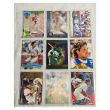 (90) Baseball Cards - Mike Piazza, Randy Johnson