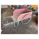 Garden Cart with Steel Wheels 32ï¿½x48ï¿½x16ï¿½ box