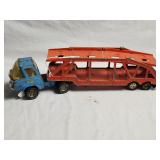 Ertl Tonka Metal & Plastic Trailer Car Hauler