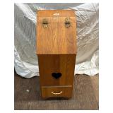 Wood Potato Bin/ Trash Can with Drawer