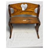 Rocking Wood Doll Bench 8.5ï¿½x17.5ï¿½x 18ï¿½