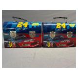 2 - NASCAR Du Pont metal lunchboxes